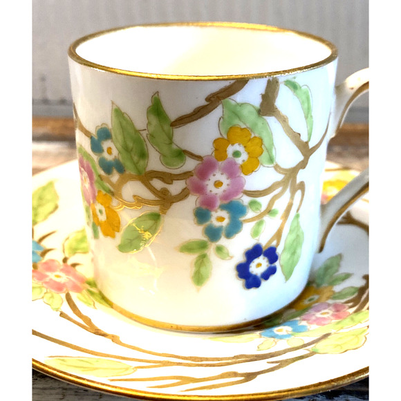 Vintage Hammersley "Stoke-on-Trent" Floral Demitasse Tea Cup & Saucer England - Picture 5 of 12